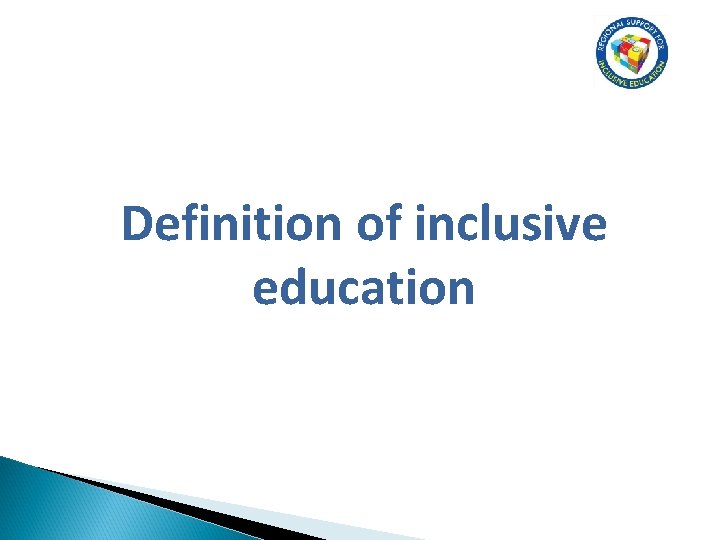 Definition of inclusive education 