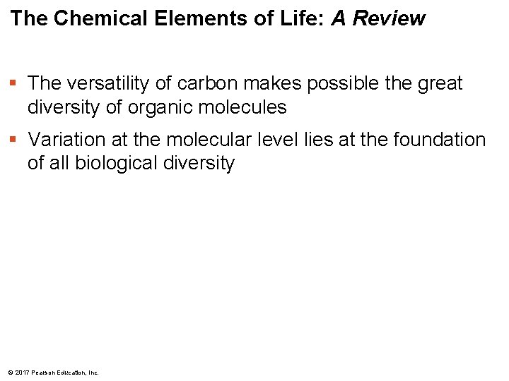 The Chemical Elements of Life: A Review § The versatility of carbon makes possible