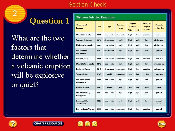 Section Check 2 Question 1 What are the two factors that determine whether a