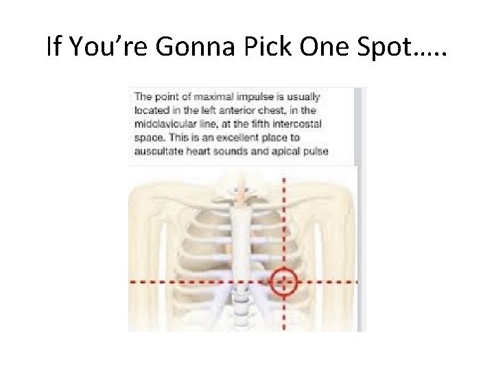 If You’re Gonna Pick One Spot…. . 