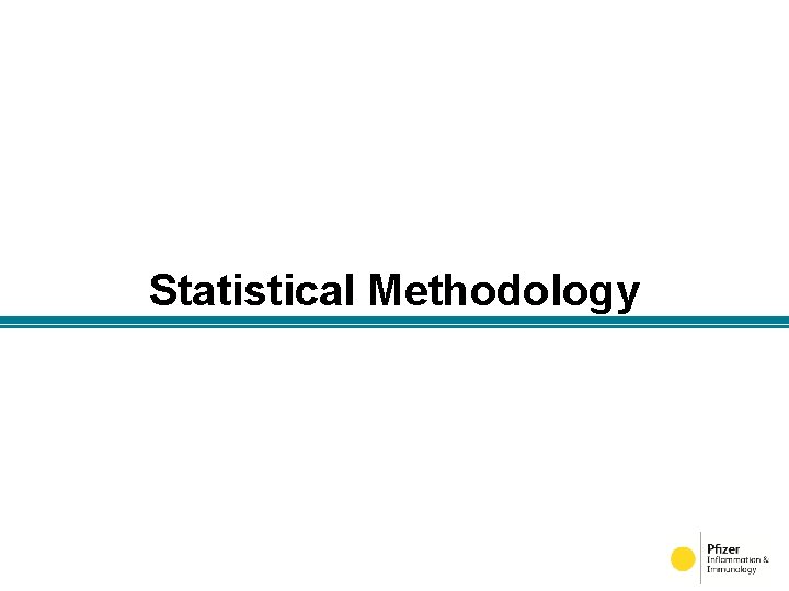 Statistical Methodology 