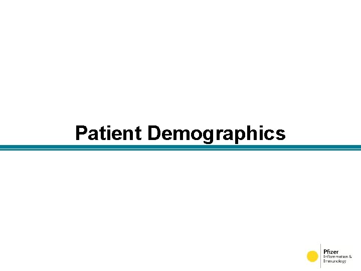 Patient Demographics 