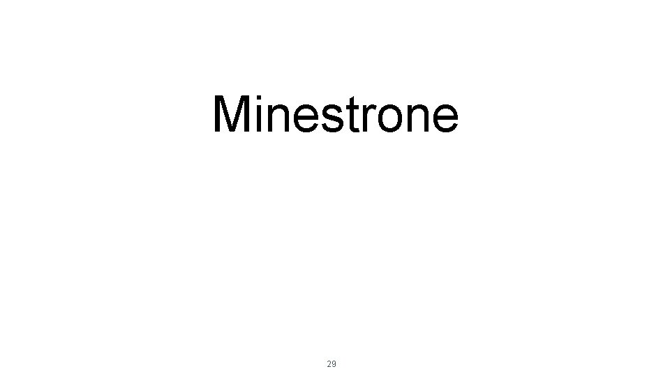 Minestrone 29 