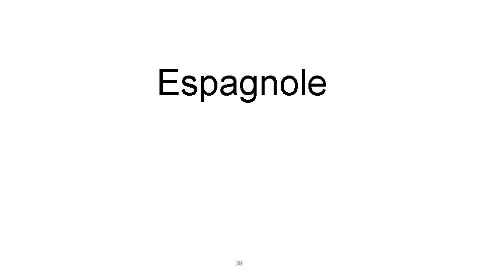 Espagnole 38 