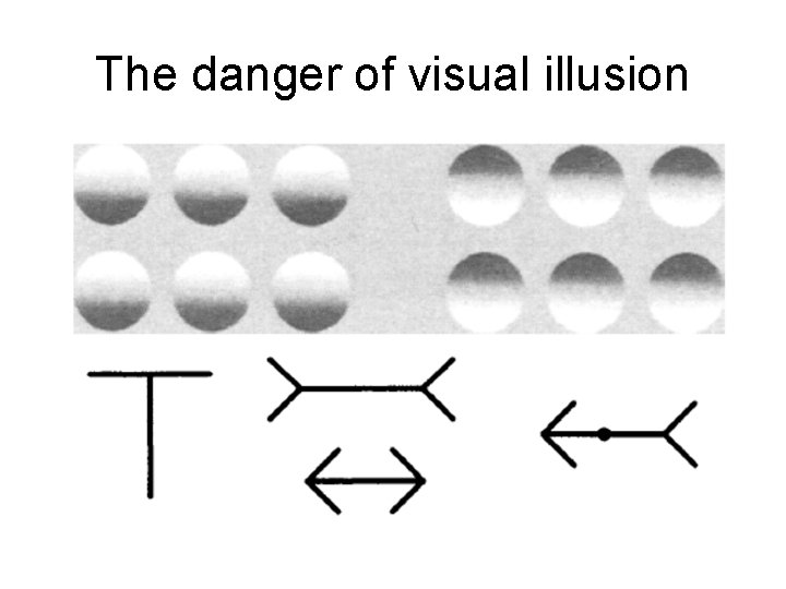 The danger of visual illusion The danger of visual illusion