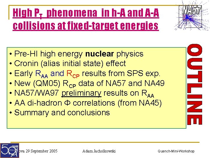 High Pt Phenomena In Ha And Collisions