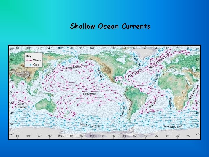 Shallow Ocean Currents 