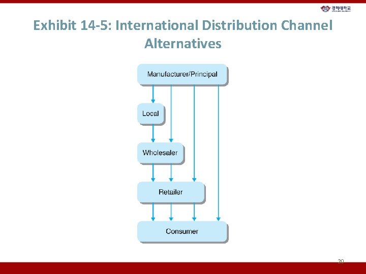 Exhibit 14 -5: International Distribution Channel Alternatives 20 