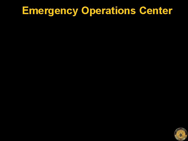 Emergency Operations Center 