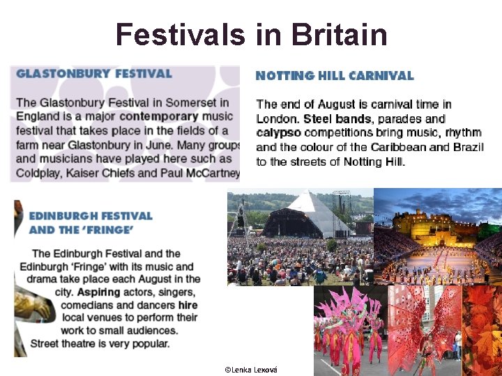 Festivals in Britain ©Lenka Lexová 