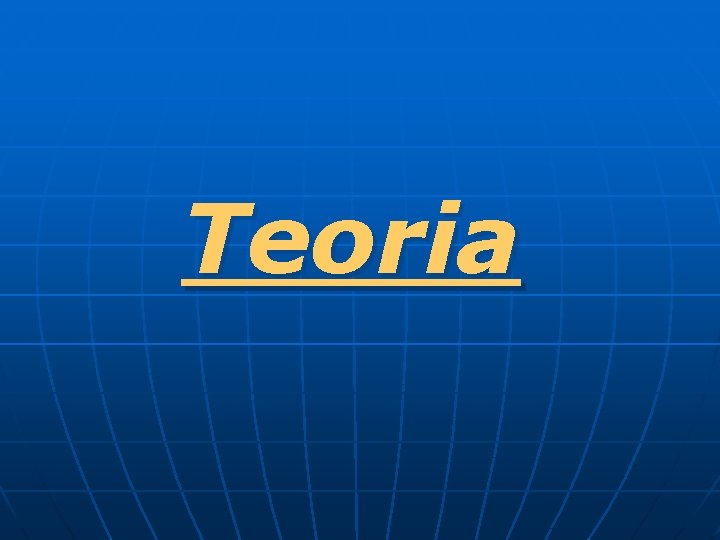 Teoria 