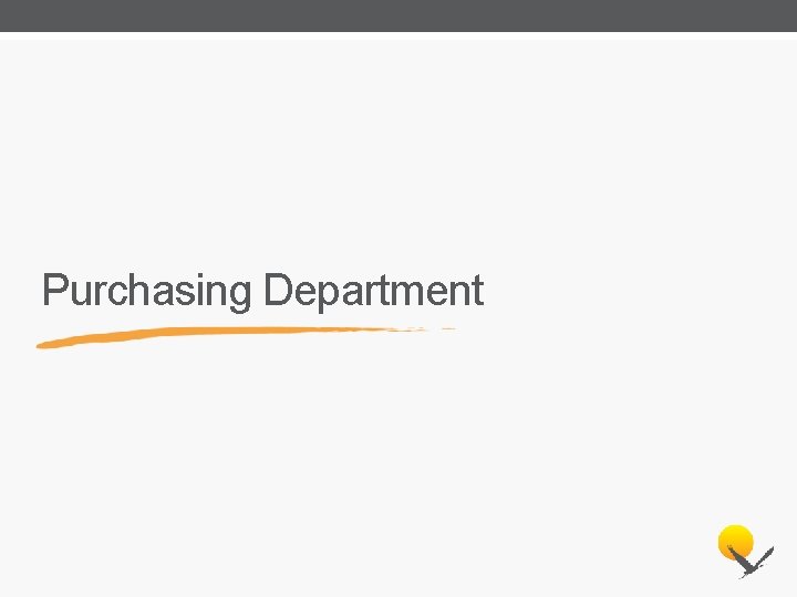Purchasing Department 