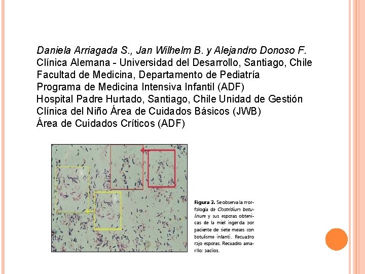 Daniela Arriagada S. , Jan Wilhelm B. y Alejandro Donoso F. Clínica Alemana -