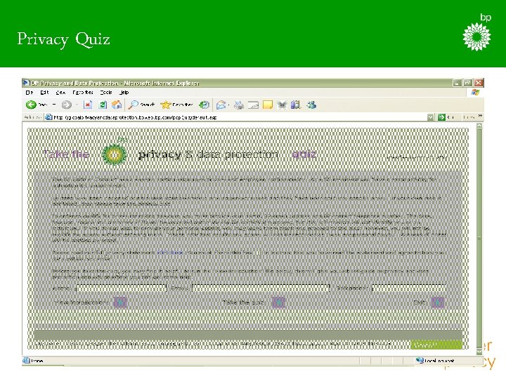 Privacy Quiz 