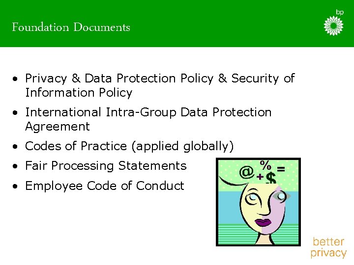 Foundation Documents • Privacy & Data Protection Policy & Security of Information Policy •