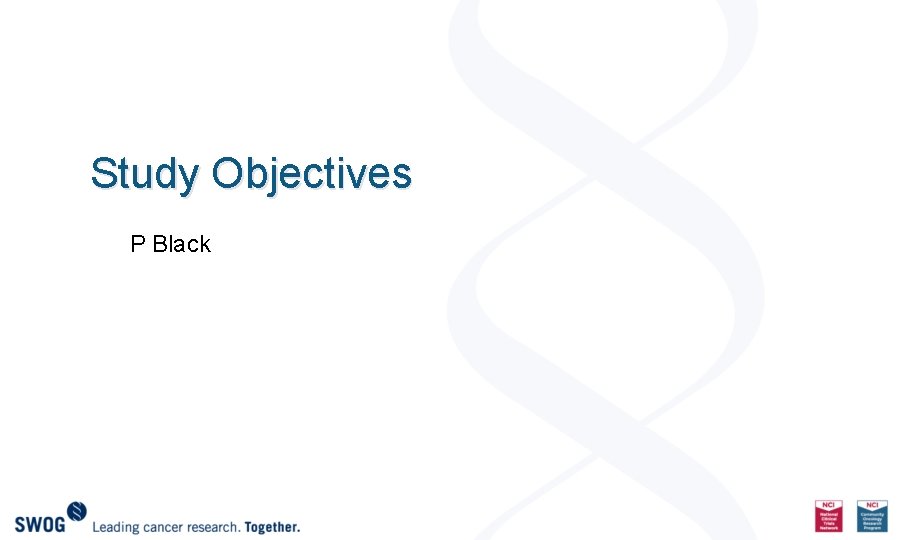 Study Objectives P Black 