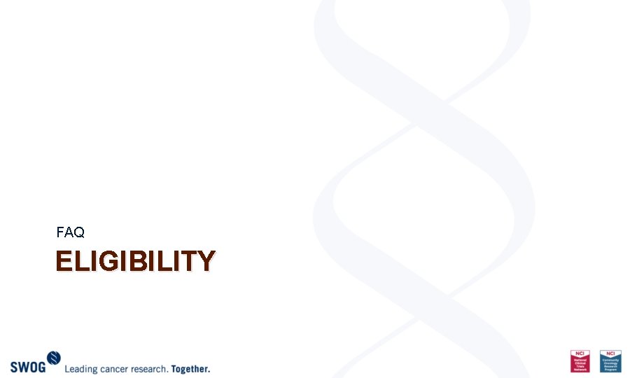 FAQ ELIGIBILITY 