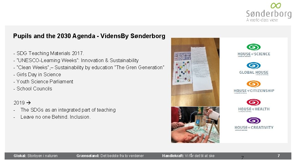 Pupils and the 2030 Agenda - Videns. By Sønderborg - SDG Teaching Materials 2017.