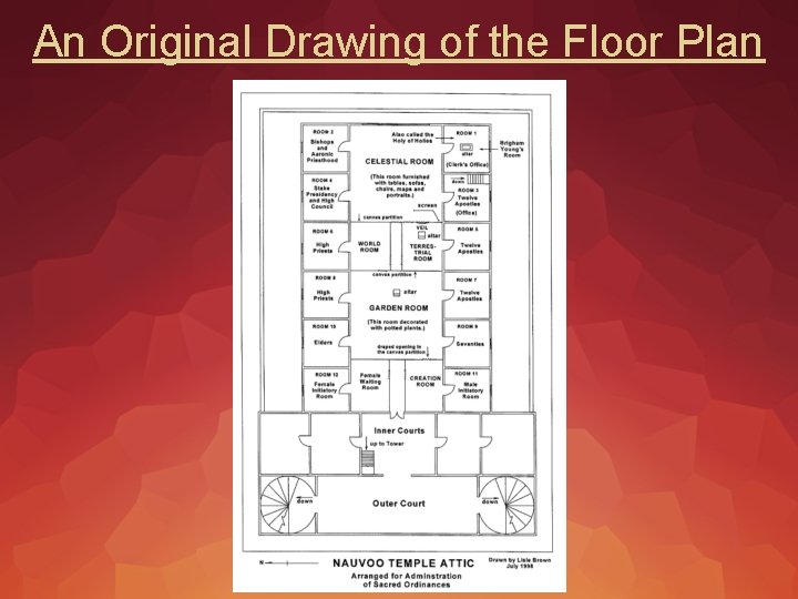 An Original Drawing of the Floor Plan 