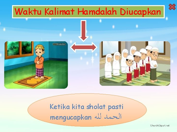 Waktu Kalimat Hamdalah Diucapkan Ketika kita sholat pasti mengucapkan ﺍﻟﺤﻤﺪ ﻟﻠﻪ 