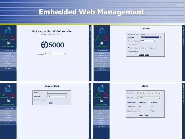 Embedded Web Management 