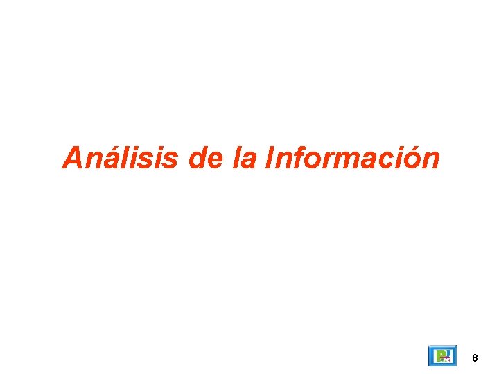 Análisis de la Información 8 