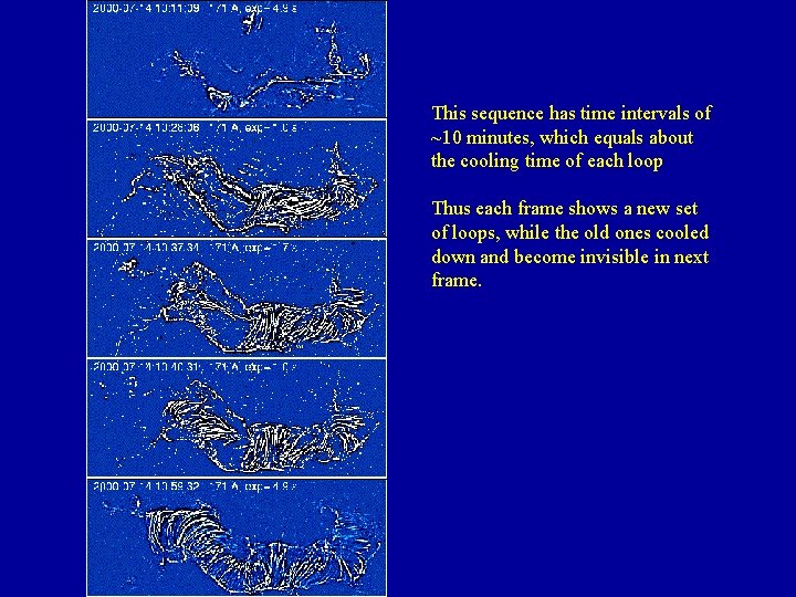 This sequence has time intervals of ~10 minutes, which equals about the cooling time