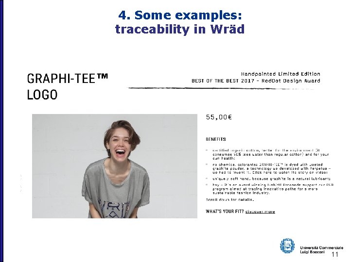 4. Some examples: traceability in Wräd 11 