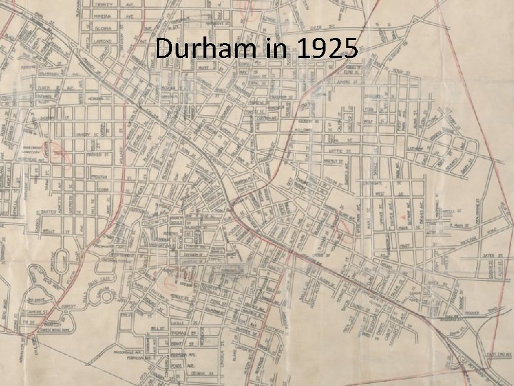 Durham in 1925 