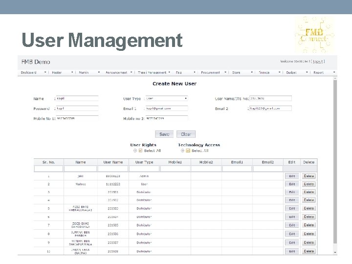 User Management 