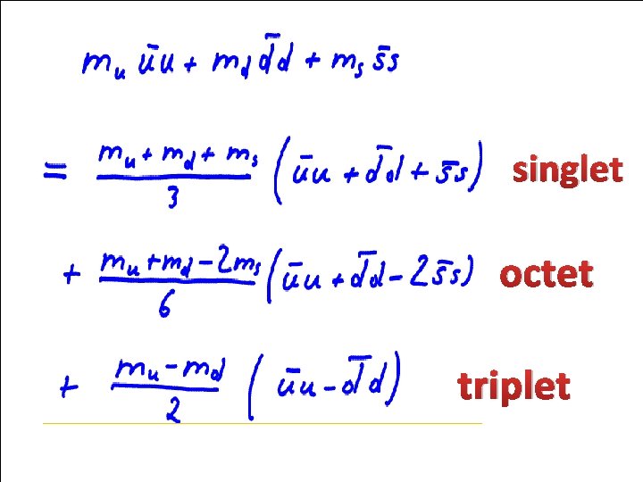 singlet octet triplet 