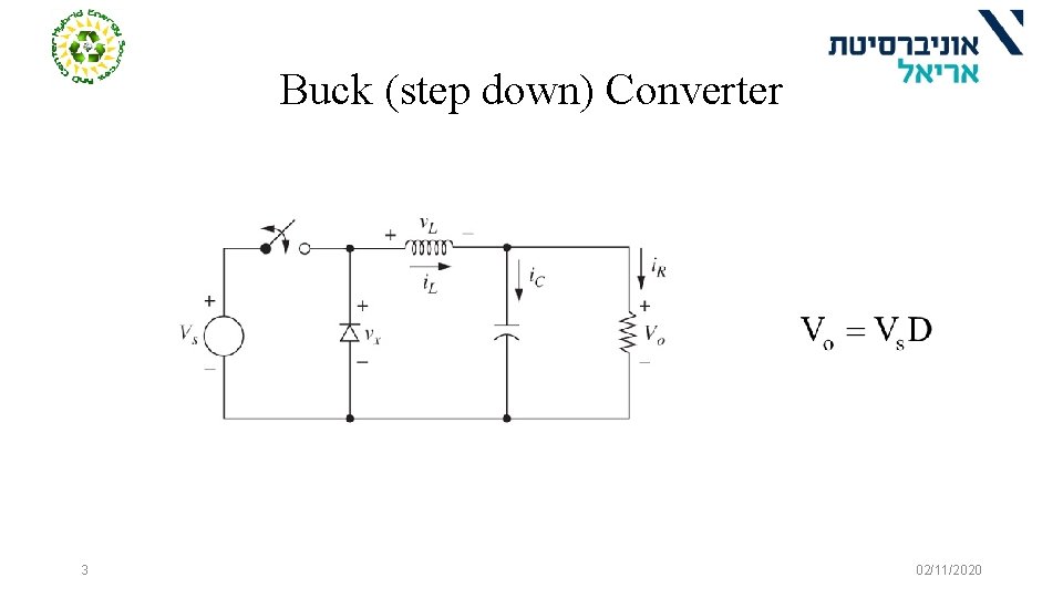 Buck (step down) Converter 3 02/11/2020 