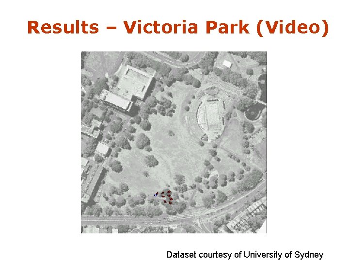 Results – Victoria Park (Video) Dataset courtesy of University of Sydney 
