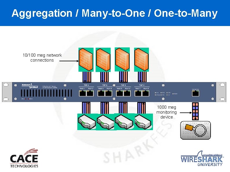 Aggregation / Many-to-One / One-to-Many 10/100 meg network connections CRITICALCONNEX™ MANY TO ONE 1000