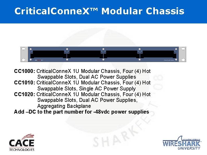 Critical. Conne. X™ Modular Chassis CC 1000: Critical. Conne. X 1 U Modular Chassis,