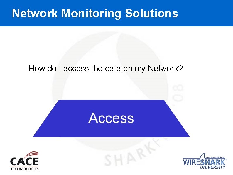 Network Monitoring Solutions How do I access the data on my Network? 