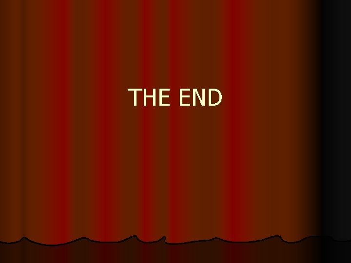 THE END 