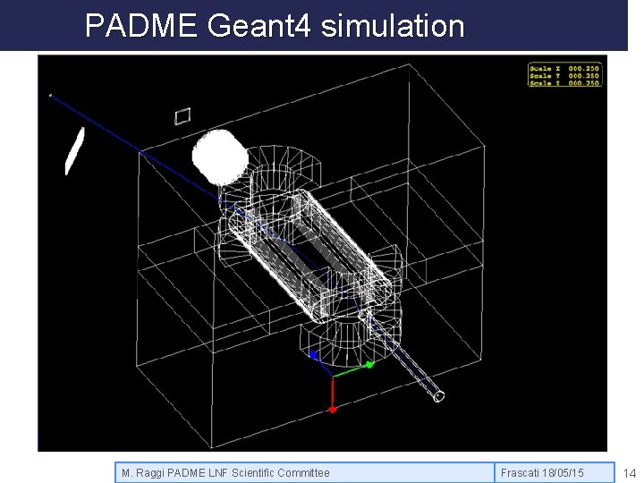 PADME Geant 4 simulation M. Raggi PADME LNF Scientific Committee Frascati 18/05/15 14 
