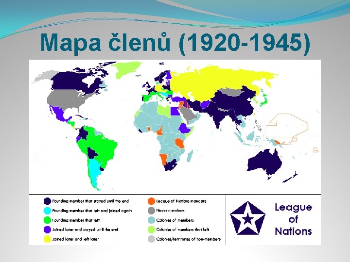 Mapa členů (1920 -1945) 