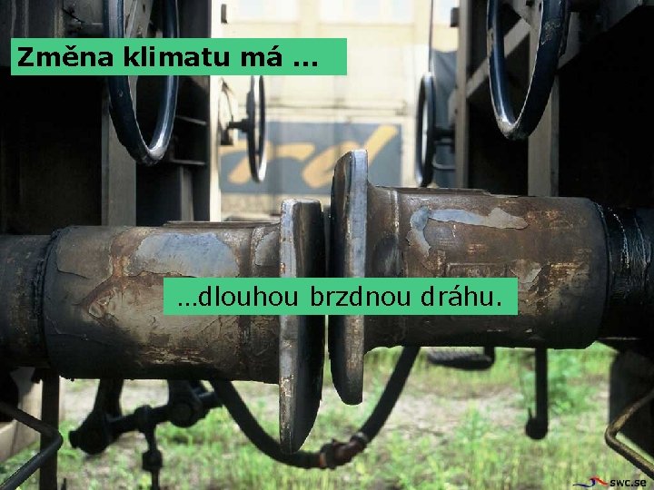 Změna klimatu má … …dlouhou brzdnou dráhu. 