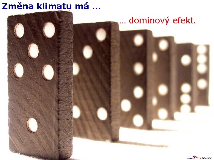 Změna klimatu má … … dominový efekt. 