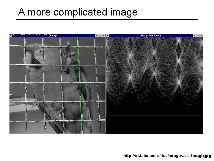 A more complicated image http: //ostatic. com/files/images/ss_hough. jpg 