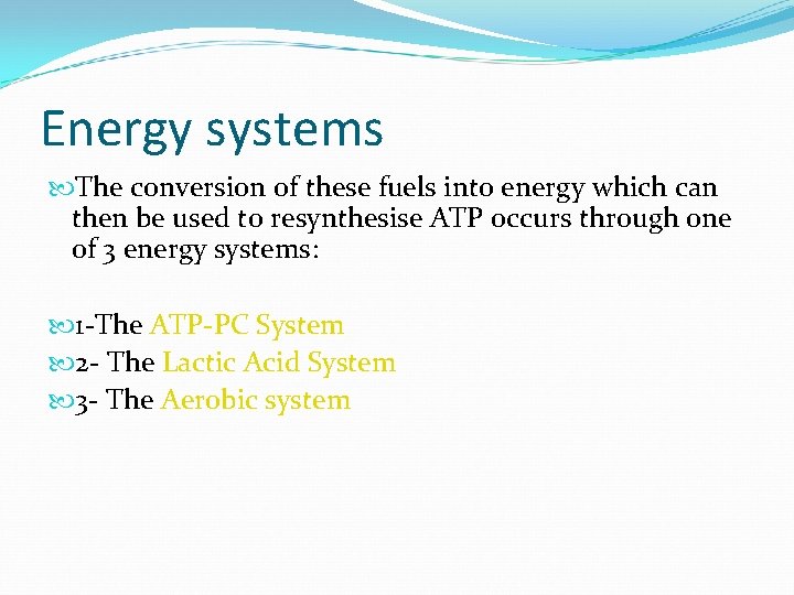 Energy systems The conversion of these fuels into energy which can then be used