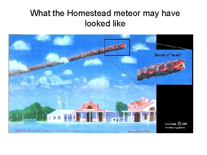 What the Homestead meteor may have looked like 