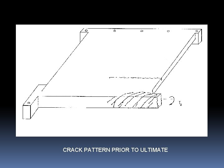 CRACK PATTERN PRIOR TO ULTIMATE 