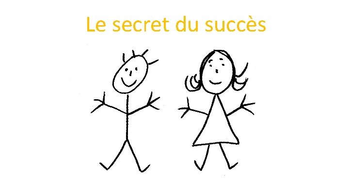 Le secret du succès 