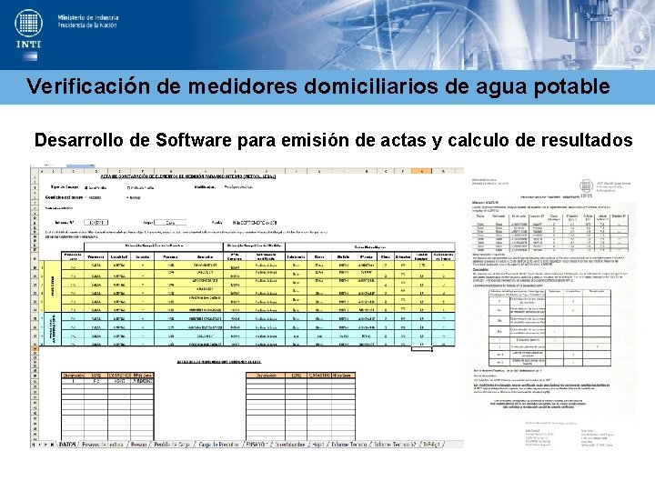 Verificación de medidores domiciliarios de agua potable Desarrollo de Software para emisión de actas