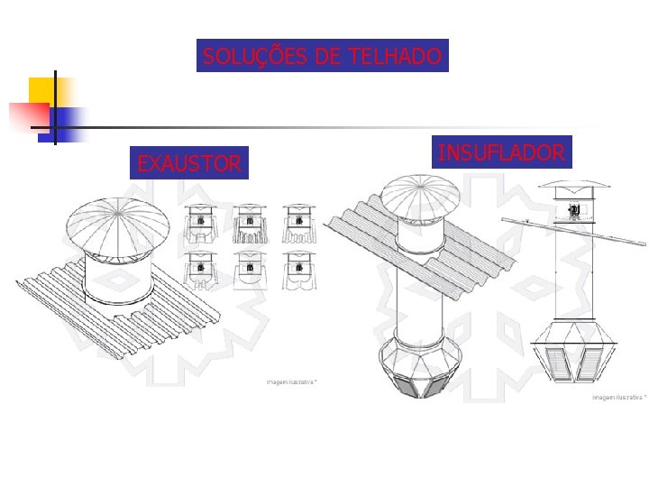 SOLUÇÕES DE TELHADO EXAUSTOR INSUFLADOR 