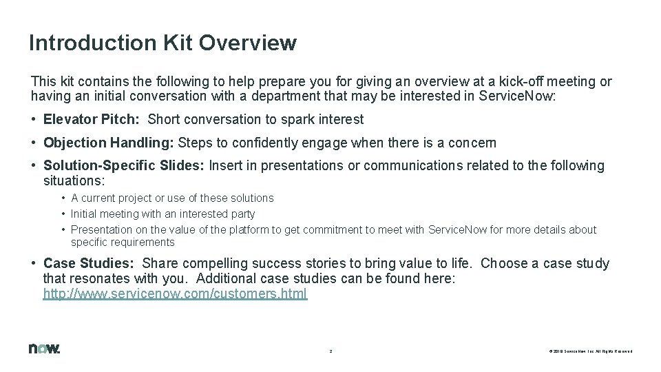 Introduction Kit Overview This kit contains the following to help prepare you for giving