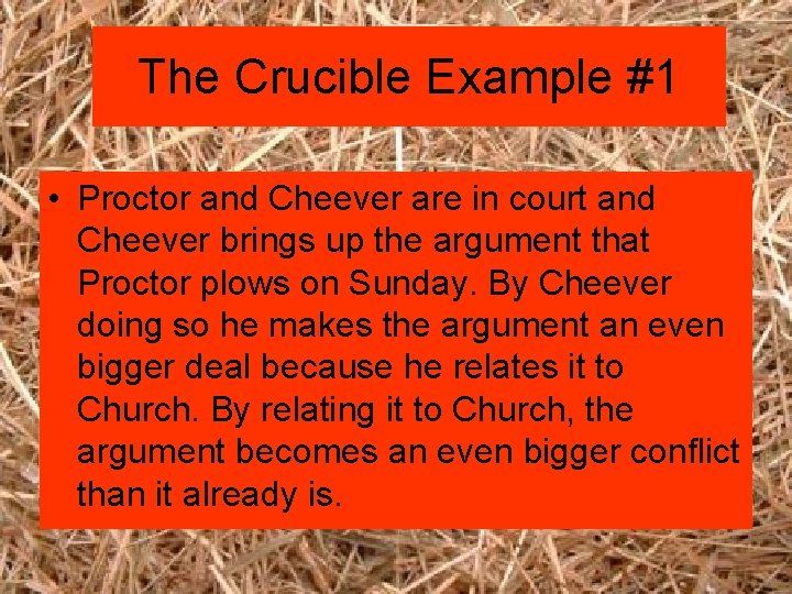 The Crucible Straw Man Fallacy Bo and Maggie